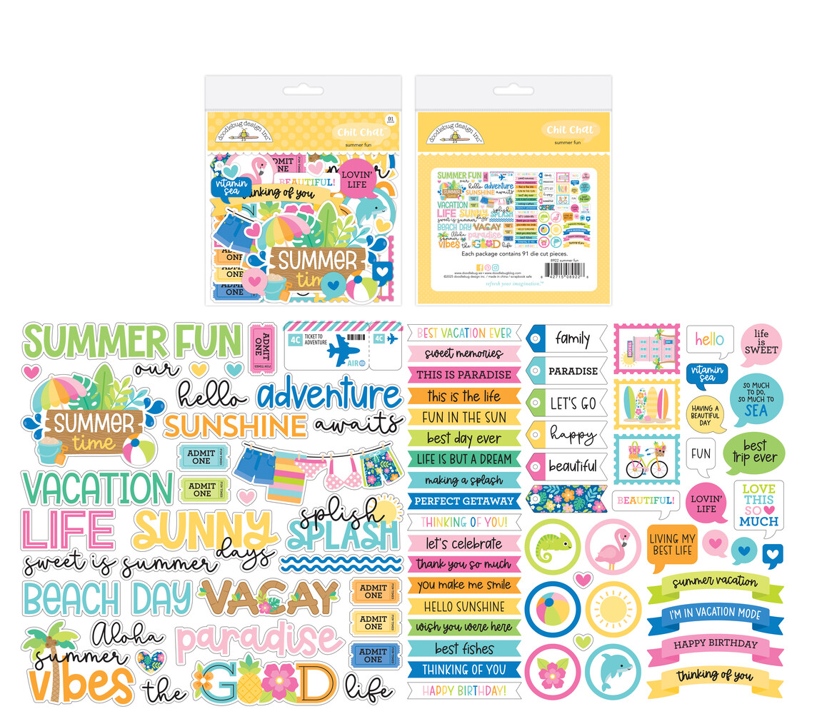 Doodlebug Design Summer Fun Chit Chat (8922)