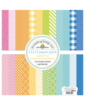 Doodlebug Design Summer Fun 12x12 Inch Petite Prints Assortment Pack (8942)