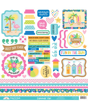 Doodlebug Design Summer Fun This & That Stickers (8927)