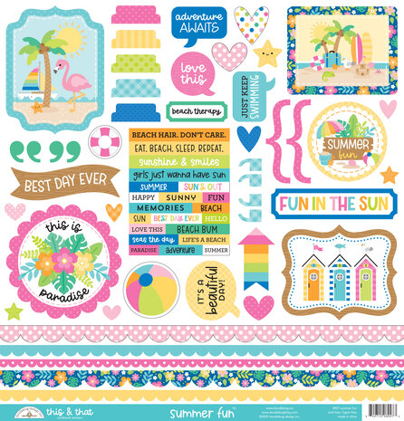 Doodlebug Design Summer Fun This & That Stickers (8927) Doodlebug Design Summer Fun This & That Stickers (8927)