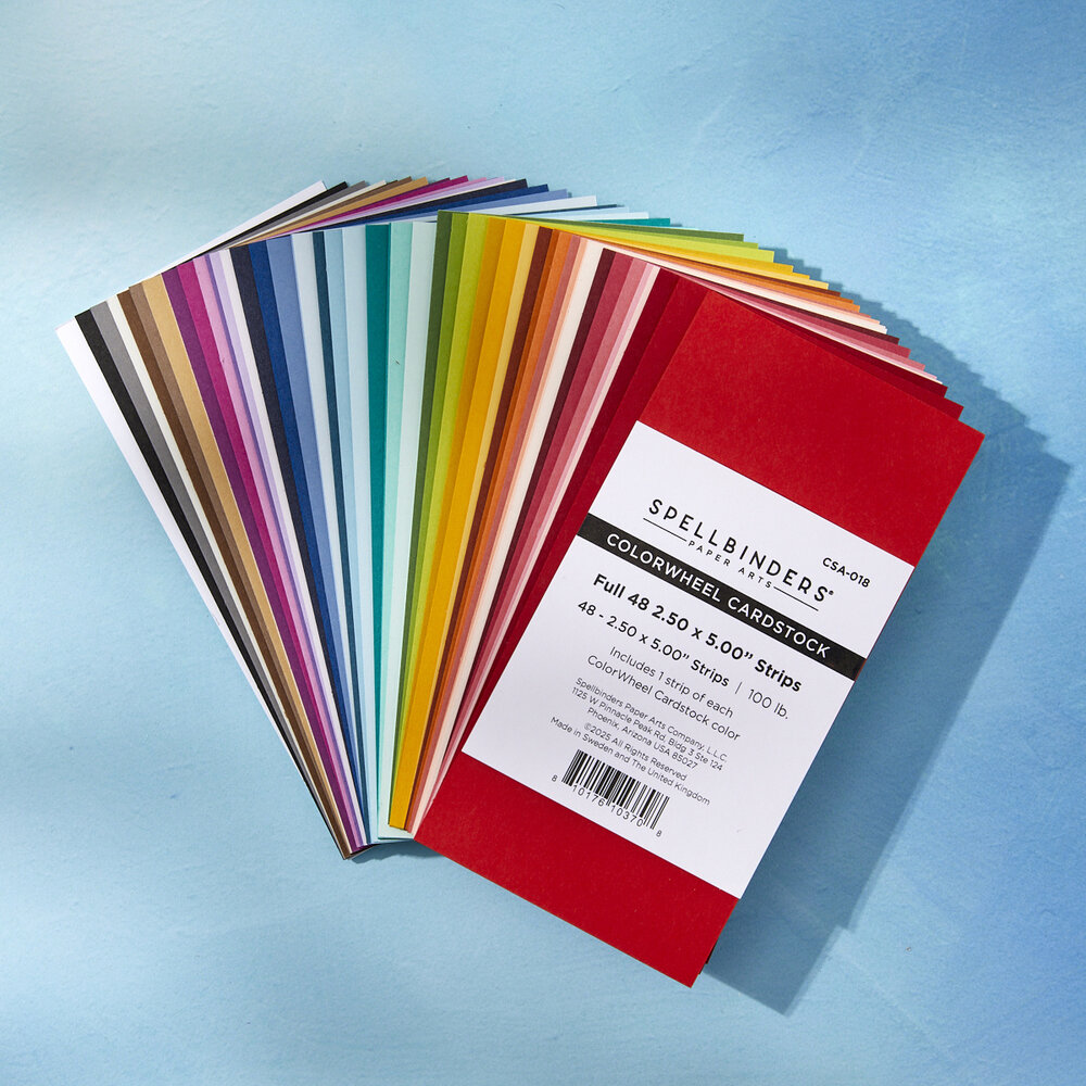Spellbinders Colorwheel Cardstock Strips (CSA-018)