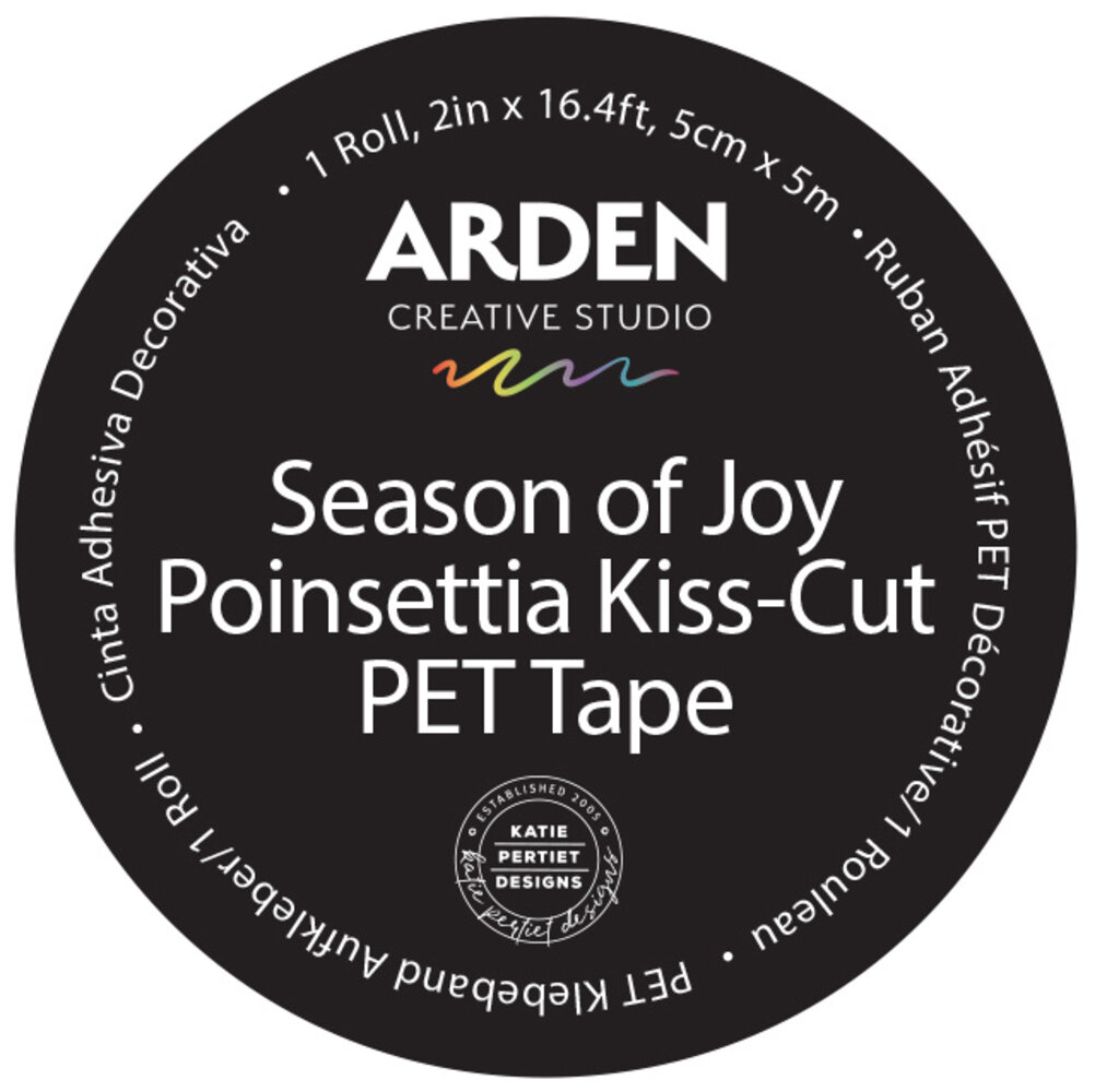 Arden Creative Studio Season of Joy Kiss-Cut PET Tape Poinsettia (5cmx5m) (ACSCT0005)