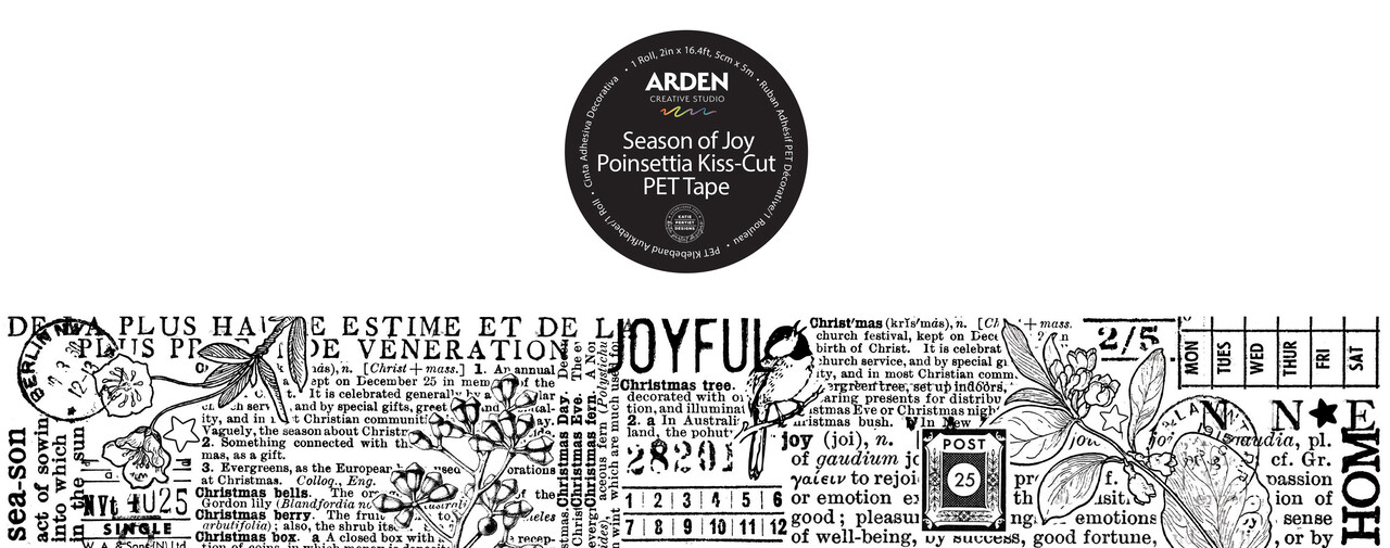 Arden Creative Studio Season of Joy Journal PET Tape Continuous (5cmx5m) (ACSCT0006)