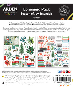 Arden Creative Studio Season of Joy Essentials Ephemera Pack (99pcs) (ACSEP0005)