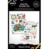 Arden Creative Studio Season of Joy 6x8 Inch Rub-On Transfer Set (ACSRO0004)