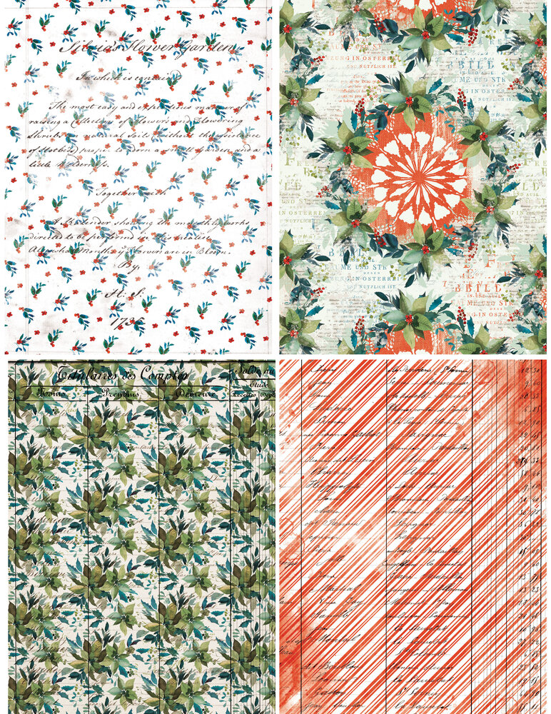 Arden Creative Studio Season of Joy 6x8 Inch Decoupage Paper (ACSDP0002)