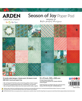 Arden Creative Studio Season of Joy 12x12 Inch Paper Pad (ACSPP0009)
