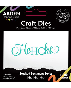 Arden Creative Studio Sentiment Series Craft Die Stacked Ho Ho Ho (ACSCD0021)