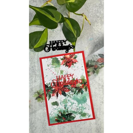 Arden Creative Studio Sentiment Series Craft Die Stacked Happy Holidays (ACSCD0018) Arden Creative Studio Sentiment Series Craft Die Stacked Happy Holidays (ACSCD0018)
