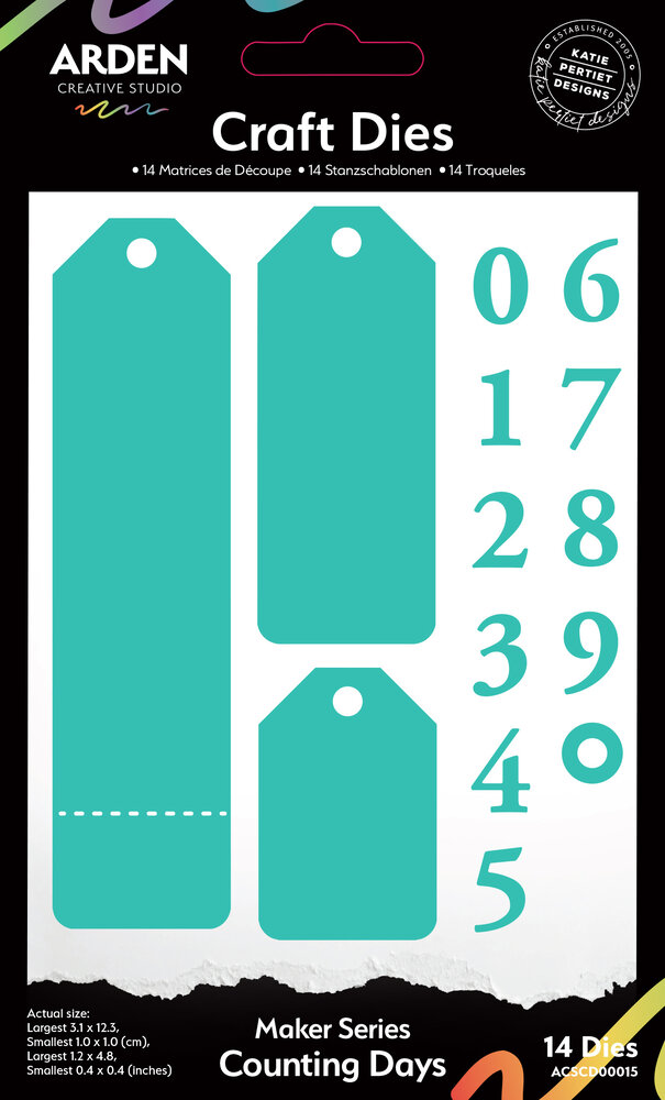 Arden Creative Studio Maker Series Craft Die Counting Days (ACSCD0015) Arden Creative Studio Maker Series Craft Die Counting Days (ACSCD0015)