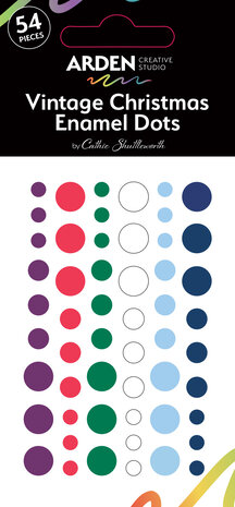 Arden Creative Studio Vintage Christmas Enamel Dots (54pcs) (ACSED0002)