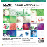 Arden Creative Studio Vintage Christmas 8x8 Inch Paper Pad (ACSPP0008)