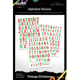 Arden Creative Studio Vintage Christmas 6x8 Inch Alphabet Stickers (3pcs) (ACSAS0001)