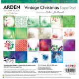 Arden Creative Studio Vintage Christmas 12x12 Inch Paper Pad (ACSPP0007)
