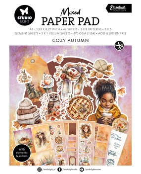 Studio Light Cozy Autumn Essentials Mixed Paper Pad (SL-ES-MPP369)