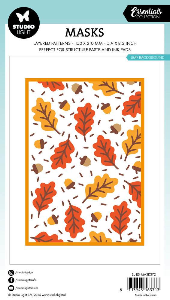Studio Light Leaf Background Essentials Mask (SL-ES-MASK372) Studio Light Leaf Background Essentials Mask (SL-ES-MASK372)