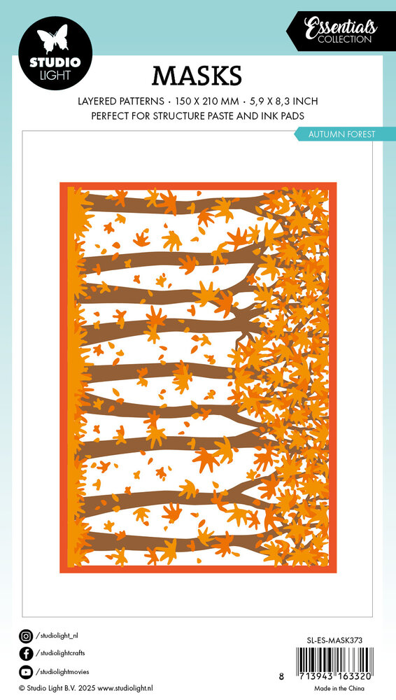 Studio Light Autumn Forest Essentials Mask (SL-ES-MASK373) Studio Light Autumn Forest Essentials Mask (SL-ES-MASK373)