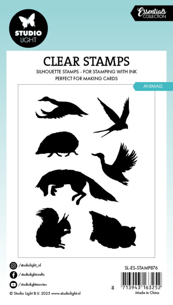 Studio Light Animals Essentials Clear Stamp (SL-ES-STAMP876)