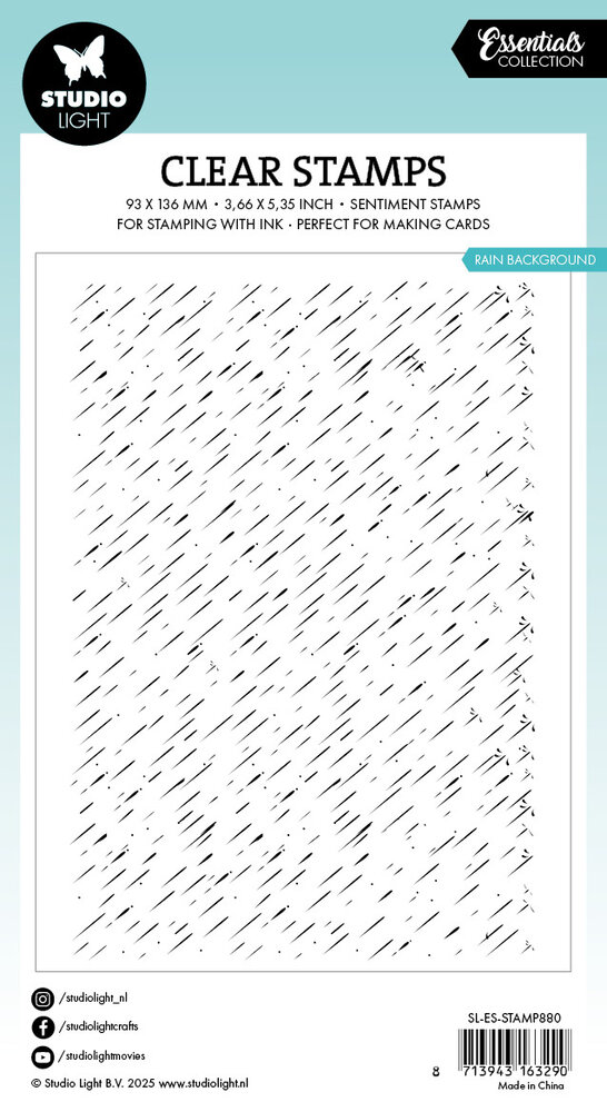 Studio Light Rain Background Essentials Clear Stamp (SL-ES-STAMP880) Studio Light Rain Background Essentials Clear Stamp (SL-ES-STAMP880)