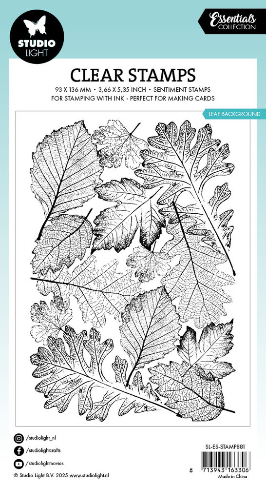 Studio Light Leaf Background Essentials Clear Stamp (SL-ES-STAMP881) Studio Light Leaf Background Essentials Clear Stamp (SL-ES-STAMP881)