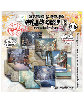 Aall and Create Weathered Wanderings 6x6 Inch Design Paper Faded Horizons (AALL-PA-036)