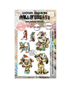 Aall and Create Santa's Sidekicks A6 Stamp Set Snuggle Spark (AALL-TP-1320)