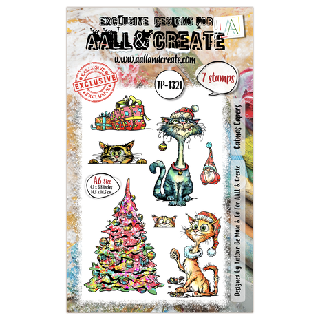 Aall and Create Santa's Sidekicks A6 Stamp Set Catmas Capers (AALL-TP-1321) Aall and Create Santa's Sidekicks A6 Stamp Set Catmas Capers (AALL-TP-1321)