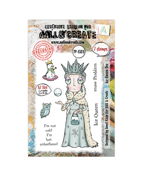 Aall and Create Twinkles & Tidings A7 Stamp Set Ice Queen Dee (AALL-TP-1308)