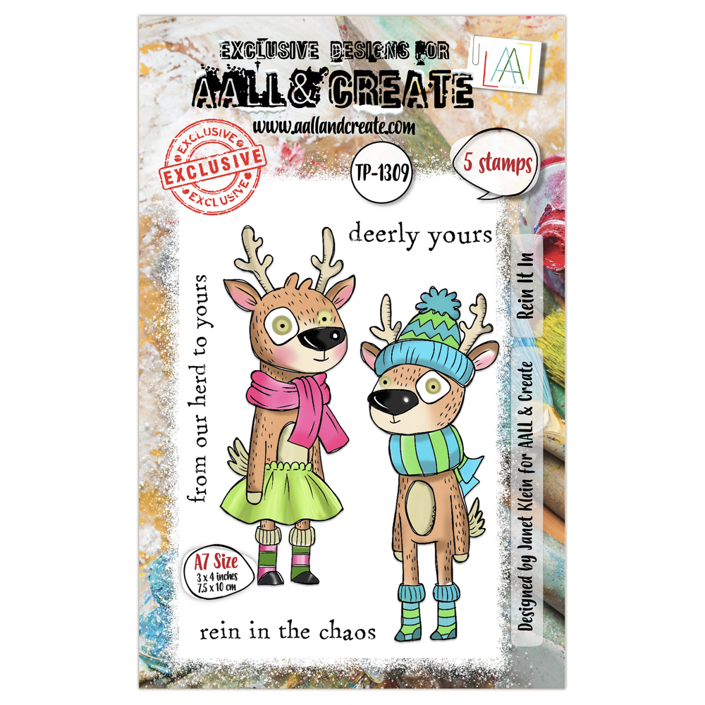 Aall and Create Twinkles & Tidings A7 Stamp Set Rein It In (AALL-TP-1309) Aall and Create Twinkles & Tidings A7 Stamp Set Rein It In (AALL-TP-1309)