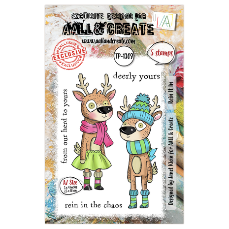 Aall and Create Twinkles & Tidings A7 Stamp Set Rein It In (AALL-TP-1309) Aall and Create Twinkles & Tidings A7 Stamp Set Rein It In (AALL-TP-1309)