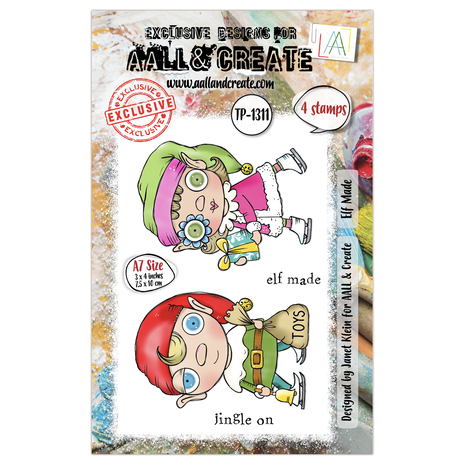 Aall and Create Twinkles & Tidings A7 Stamp Set Elf Made (AALL-TP-1311)