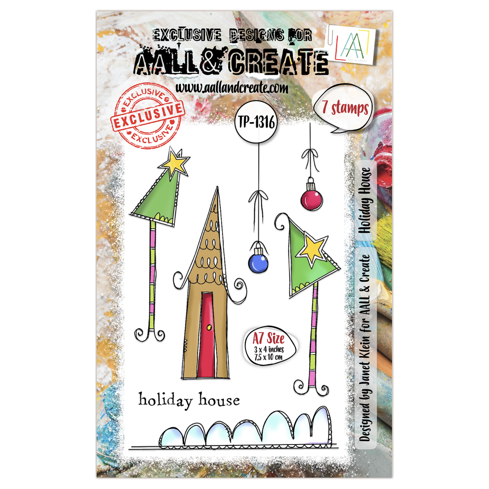 Aall and Create Twinkles & Tidings A7 Stamp Set Holiday House (AALL-TP-1316) Aall and Create Twinkles & Tidings A7 Stamp Set Holiday House (AALL-TP-1316)