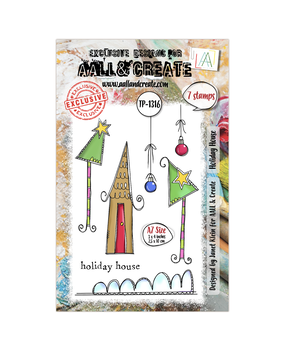 Aall and Create Twinkles & Tidings A7 Stamp Set Holiday House (AALL-TP-1316)