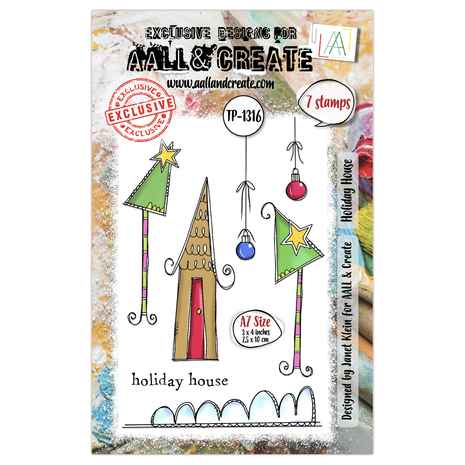 Aall and Create Twinkles & Tidings A7 Stamp Set Holiday House (AALL-TP-1316) Aall and Create Twinkles & Tidings A7 Stamp Set Holiday House (AALL-TP-1316)