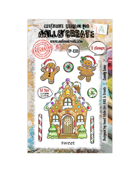 Aall and Create Twinkles & Tidings A7 Stamp Set Candy Lane (AALL-TP-1318)