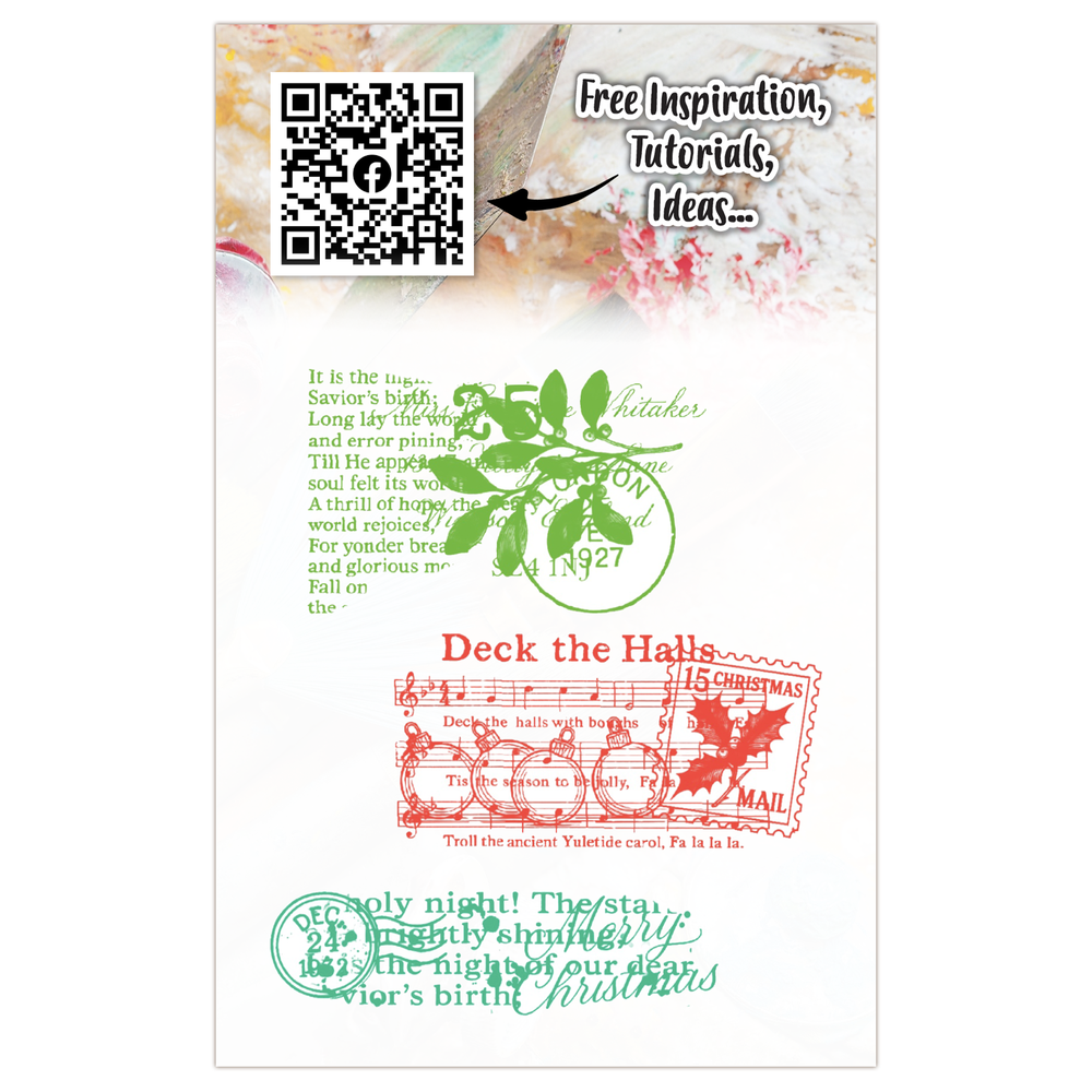 Aall and Create Twinkles & Tidings A7 Stamp Set Carols and Cancellations (AALL-TP-1319)
