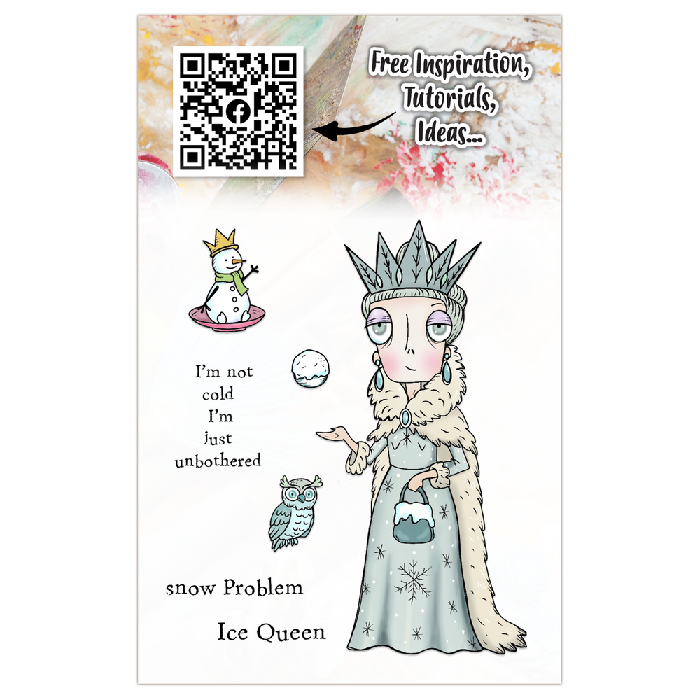 Aall and Create Twinkles & Tidings A7 Stamp Set Ice Queen Dee (AALL-TP-1308)