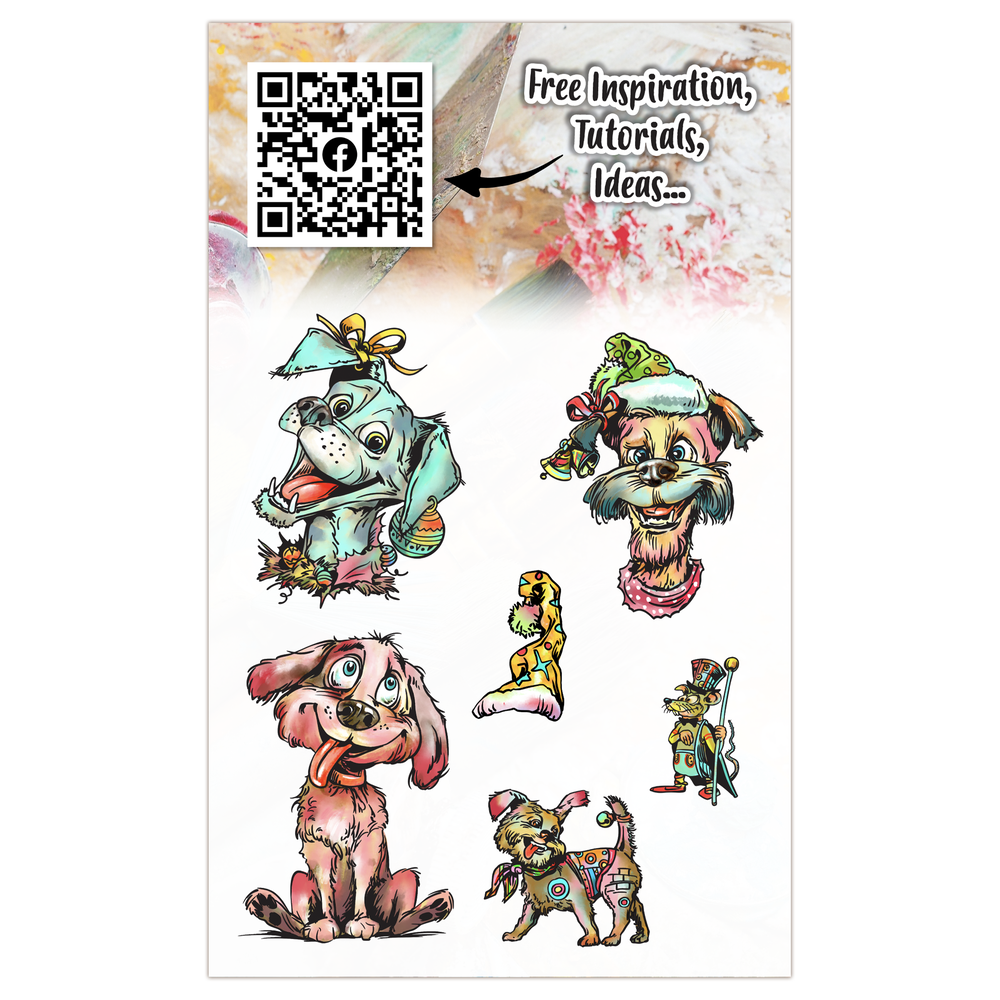 Aall and Create Santa's Sidekicks A6 Stamp Set Snuggle Spark (AALL-TP-1320)