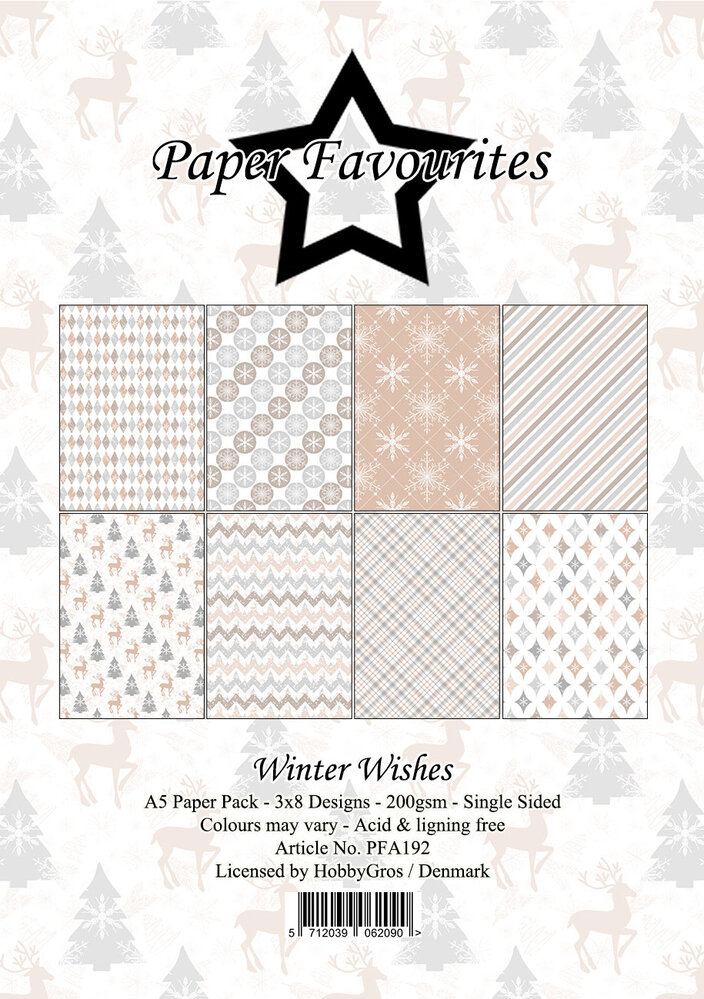 Paper Favourites Winter Wishes A5 Paper Pad (PFA192)