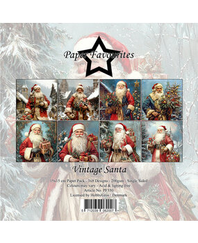 Paper Favourites Vintage Santa 6x6 Inch Paper Pad (PF550)