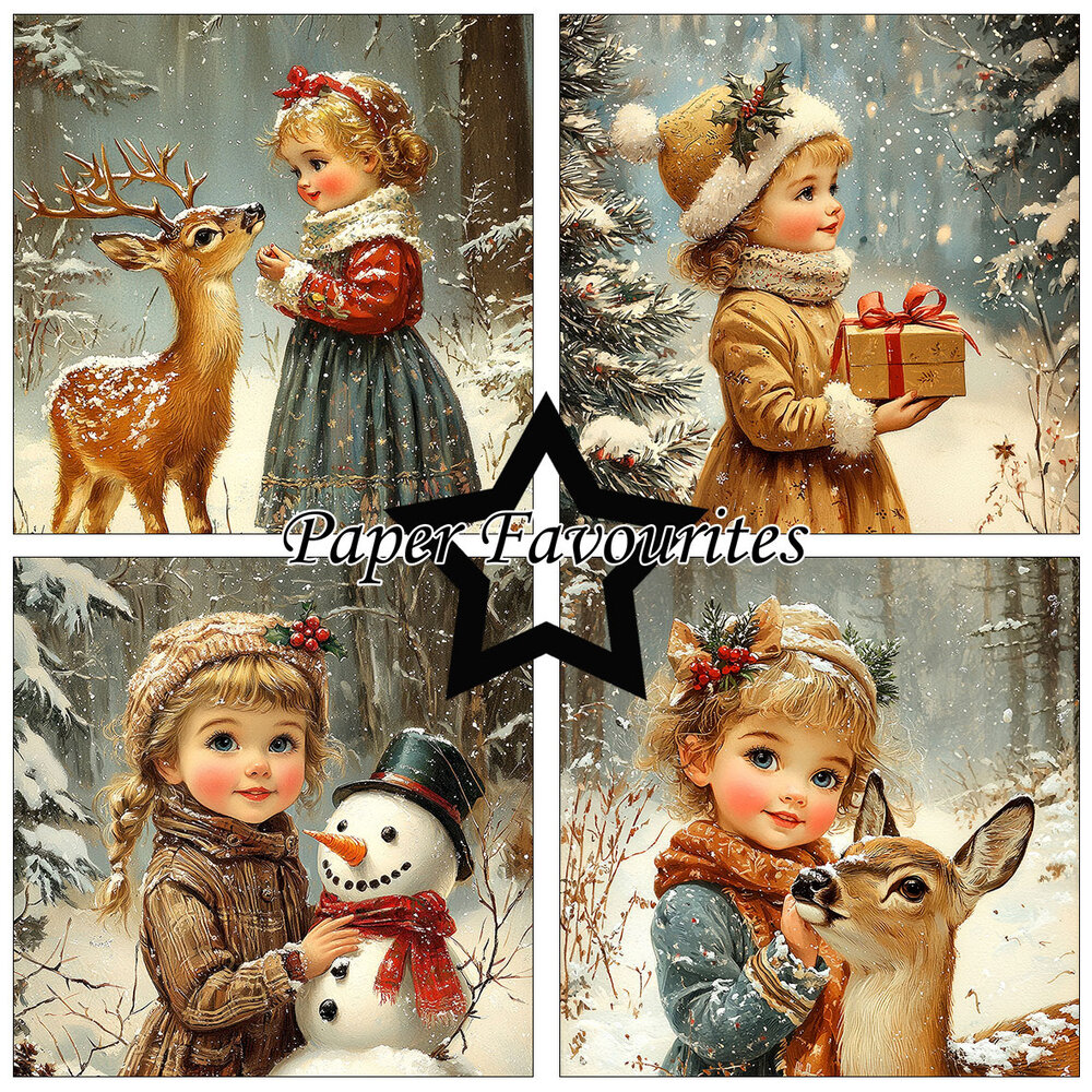 Paper Favourites Vintage Winter 6x6 Inch Paper Pad (PF551)