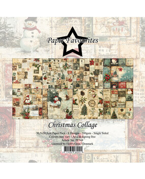Paper Favourites Christmas Collage 12x12 Inch Paper Pad (PF748)