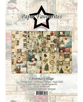Paper Favourites Christmas Collage A5 Paper Pad (PFA189)