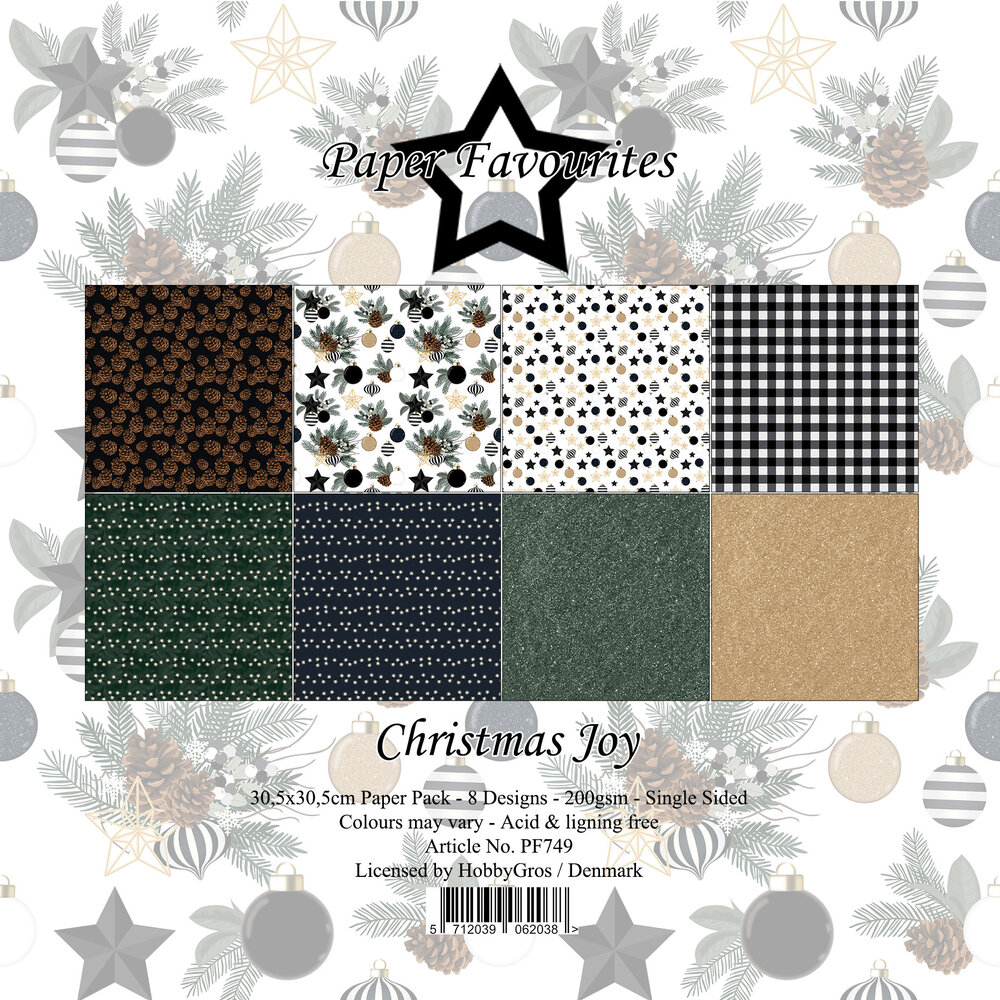 Paper Favourites Christmas Joy 12x12 Inch Paper Pad (PF749)
