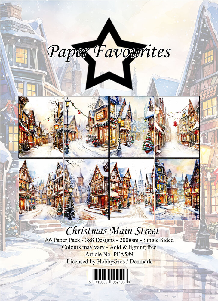 Paper Favourites Christmas Main Street A6 Paper Pad (PFA589) Paper Favourites Christmas Main Street A6 Paper Pad (PFA589)