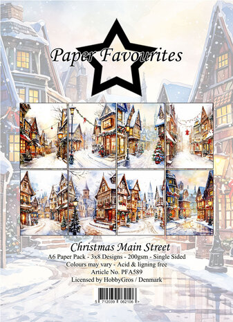 Paper Favourites Christmas Main Street A6 Paper Pad (PFA589) Paper Favourites Christmas Main Street A6 Paper Pad (PFA589)