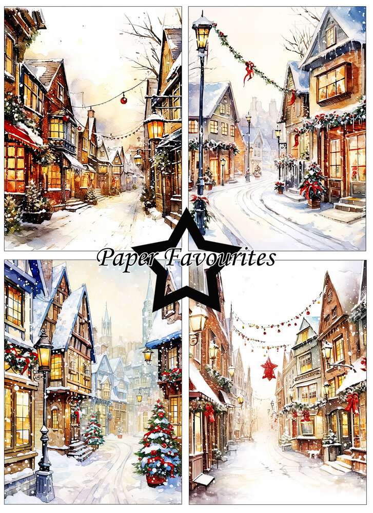 Paper Favourites Christmas Main Street A6 Paper Pad (PFA589) Paper Favourites Christmas Main Street A6 Paper Pad (PFA589)