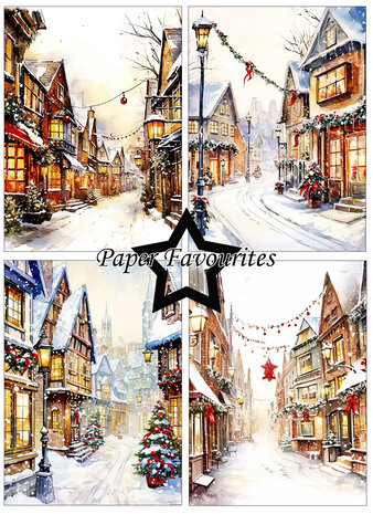 Paper Favourites Christmas Main Street A6 Paper Pad (PFA589) Paper Favourites Christmas Main Street A6 Paper Pad (PFA589)