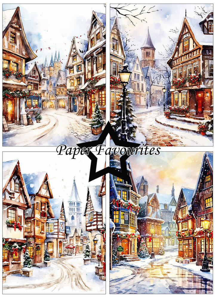 Paper Favourites Christmas Main Street A6 Paper Pad (PFA589) Paper Favourites Christmas Main Street A6 Paper Pad (PFA589)