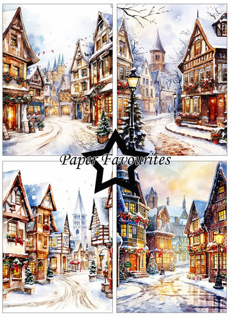 Paper Favourites Christmas Main Street A6 Paper Pad (PFA589) Paper Favourites Christmas Main Street A6 Paper Pad (PFA589)